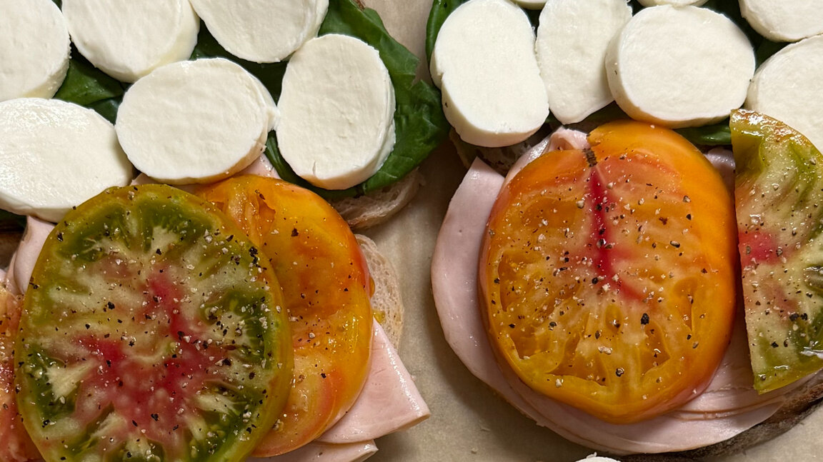 Turkey Caprese Sandwich
