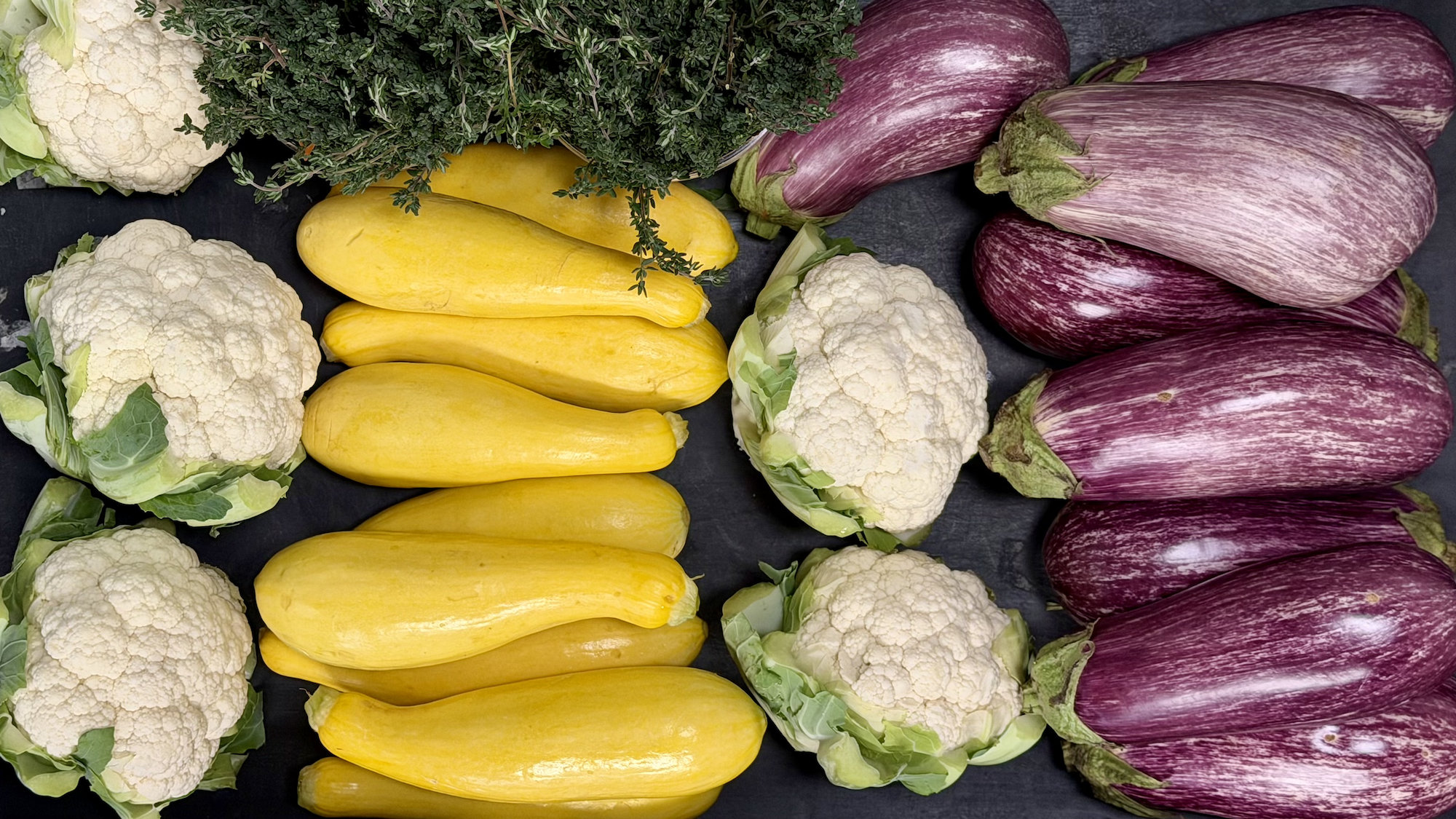 Organic Striped Eggplant - EACH