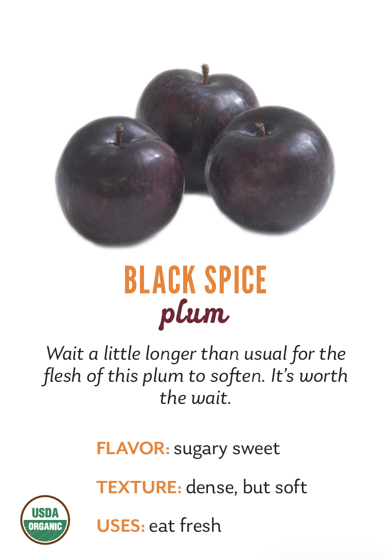 Organic Black Spice Plums - PINT